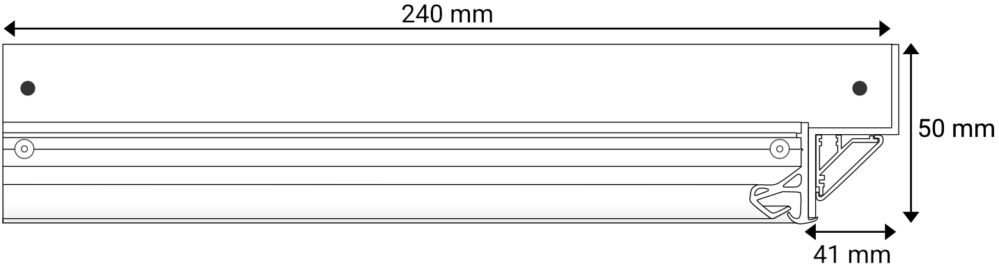 Technische Zeichnung Eck-Profil